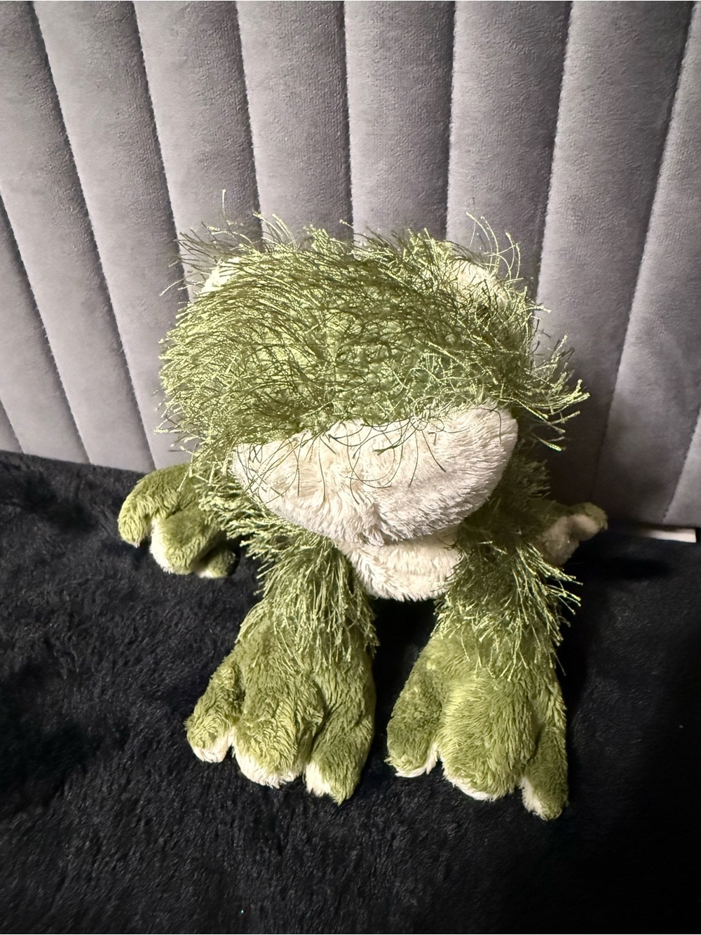 Webkinz Green Frog Plush Ganz Shaggy Stuffed Animal White Belly No Code Toy